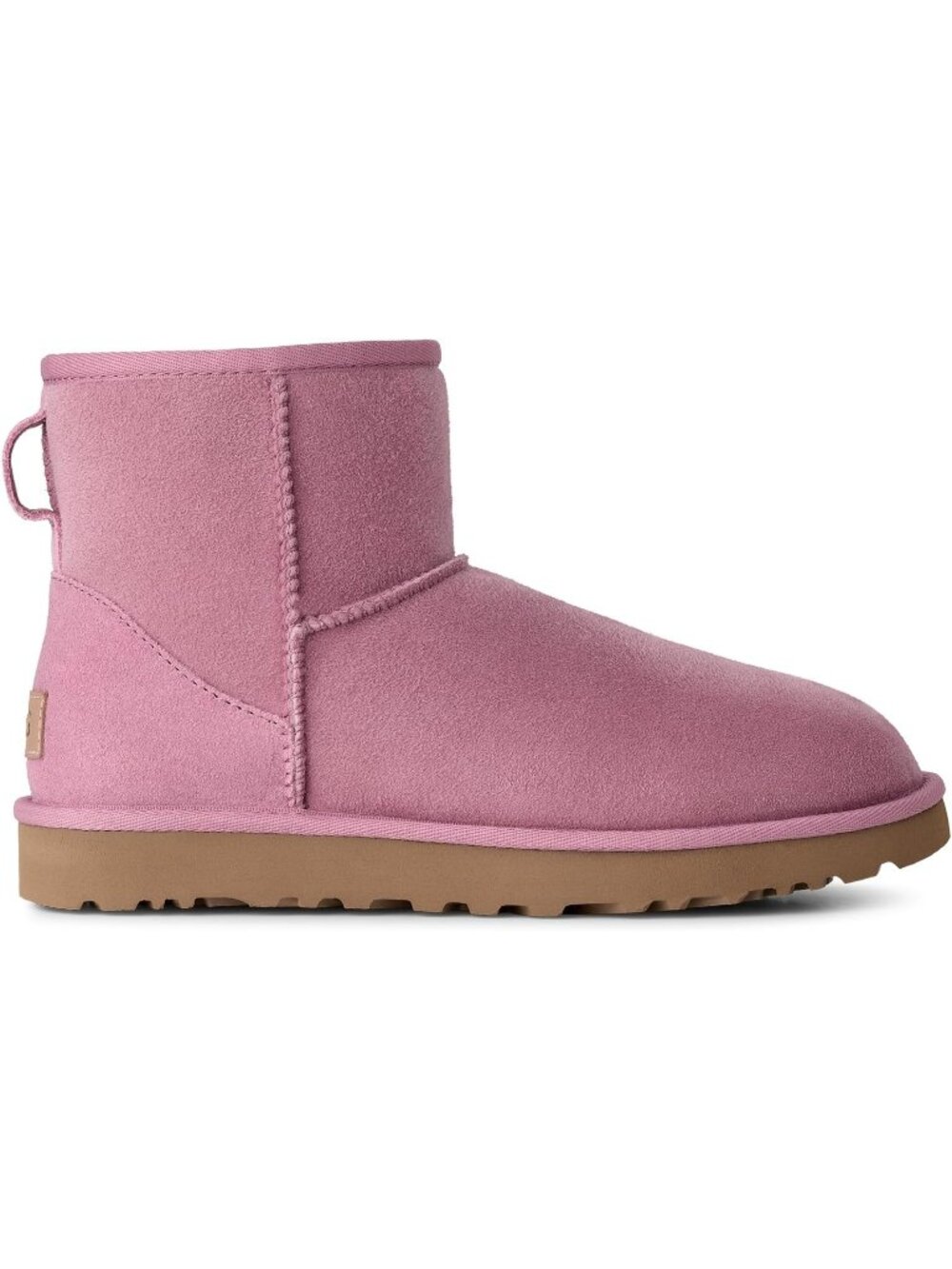 Ugg Women's Dusty Orchid Round Toe Imported Leather Classic Mini Ii Ankle Boots